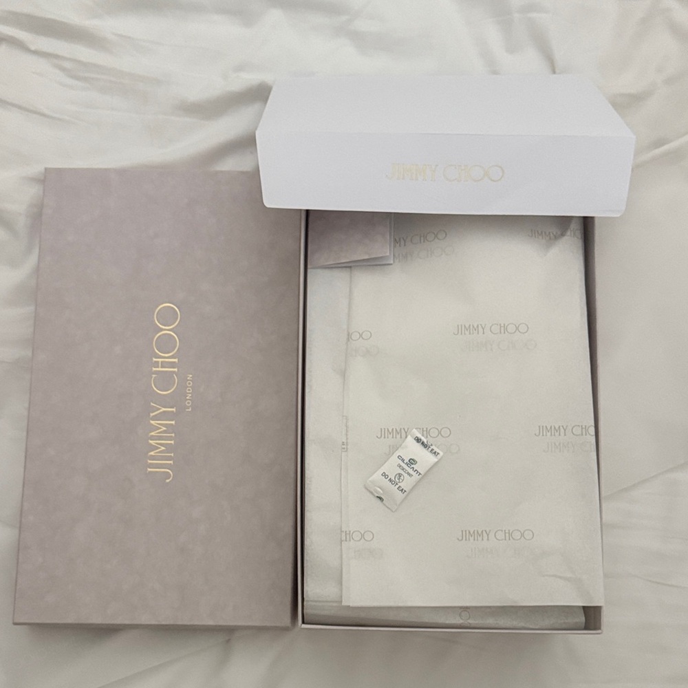 Jimmy Choo Beige and White Box